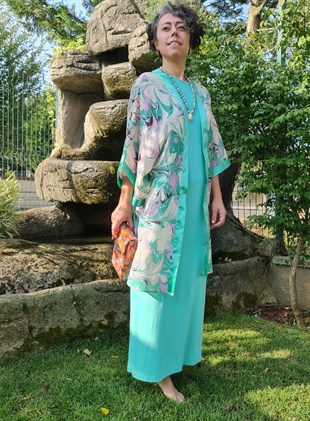 Marbling Kimono